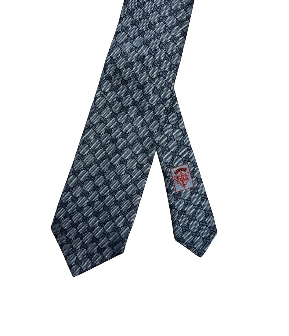 グッチ ネクタイ シルク100% GG柄 シェリーライン 221582 4B002