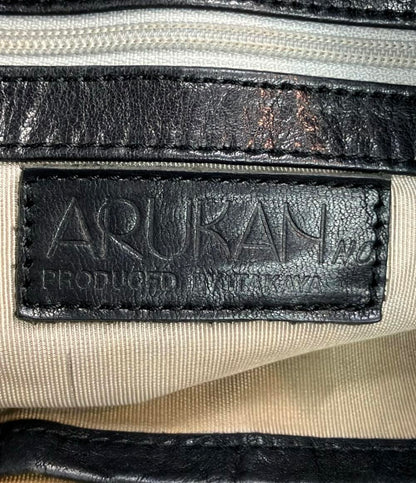 アルカン 2wayハンドバッグ ショルダーバッグ 斜め掛け 毛皮あざらし レディース ARUKAN