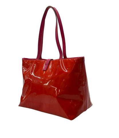 Salvatore Ferragamo トートバッグ パテントレザー リボン ヴァラ AU21 C252 レディース サルヴァトーレフェラガモ