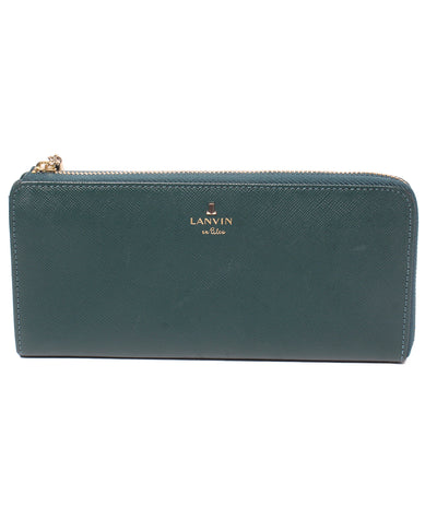 LANVIN en Bleu L字ファスナー長財布 レディース ランバンオンブルー