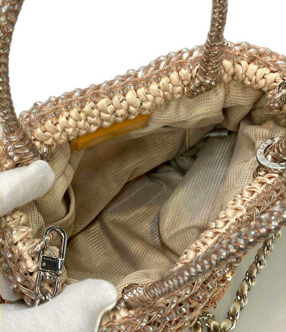 美品 ANTEPRIMA 2way ハンドバッグ チェーンショルダーバッグ 斜め掛け 肩掛け ワイヤー レディース アンテプリマ