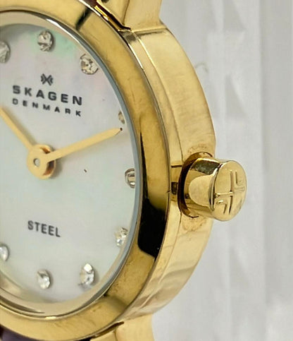 スカーゲン 腕時計 クオーツ シェル J345XSGLV8 レディース SKAGEN