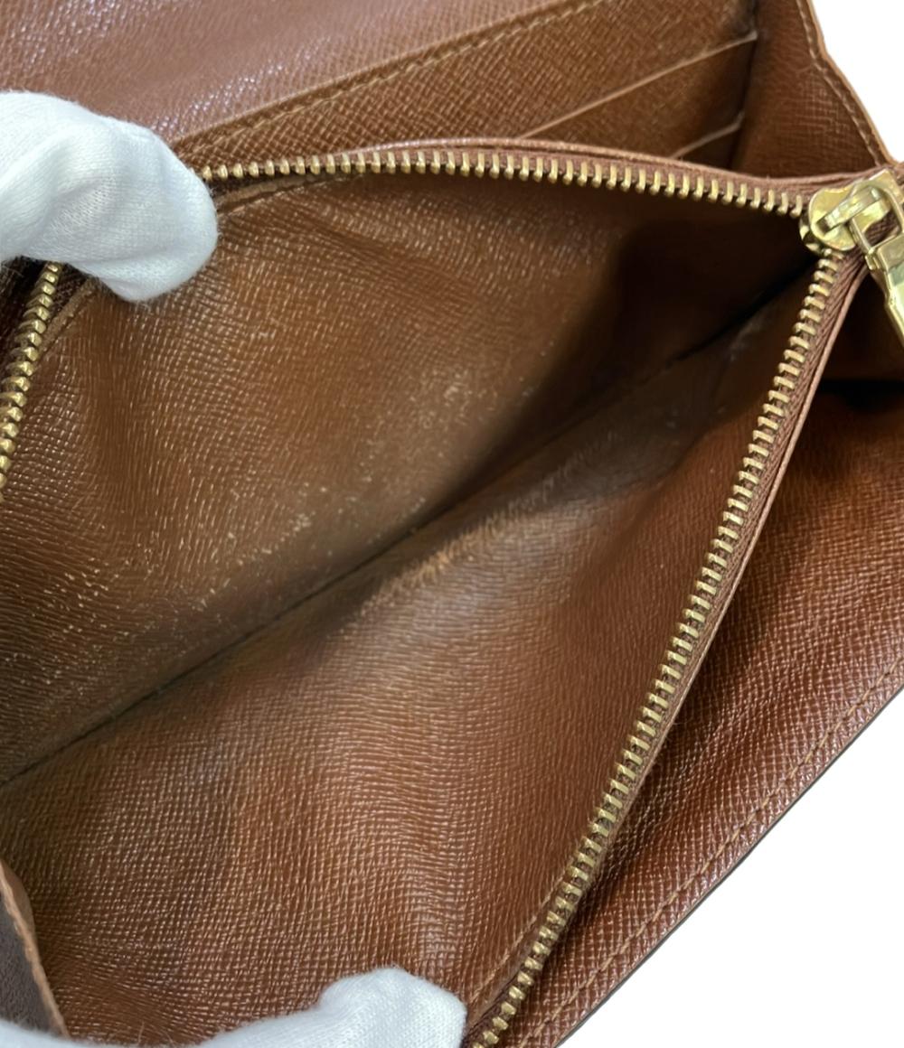 訳あり LOUIS VUITTON 二つ折り財布 モノグラム ポルトフォイユサラ M61734 レディース メンズ ルイ・ヴィトン