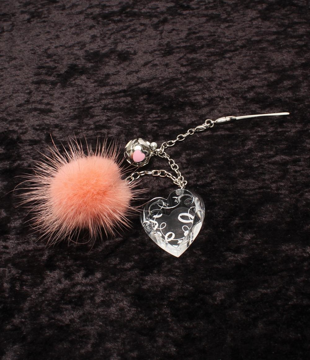 美品 MIKIMOTO INTERNATIONAL ストラップ チャーム パール ミンク レディース ミキモトインターナショナル