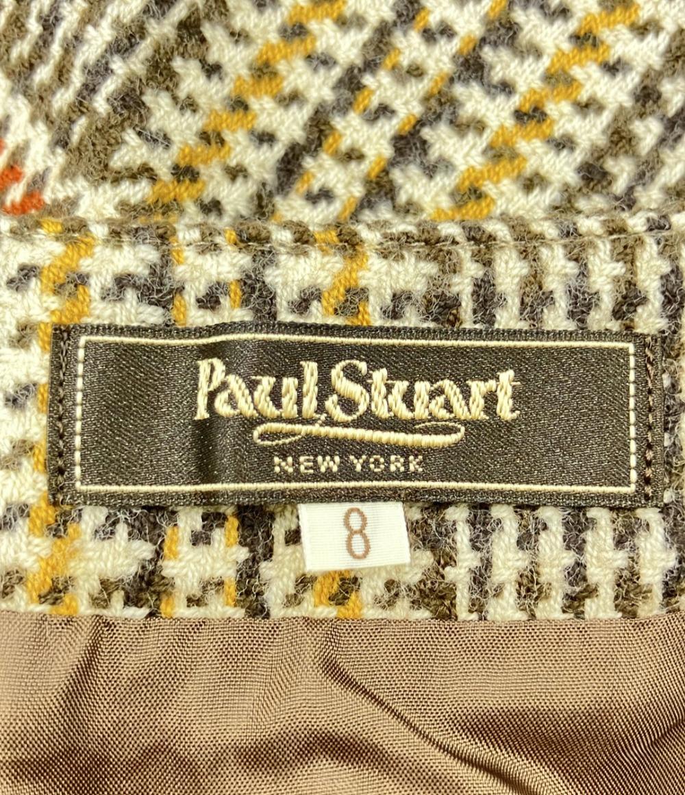 美品 ポールスチュアート チェック柄ウールスカート レディース SIZE 8 (L) PAUL STUART