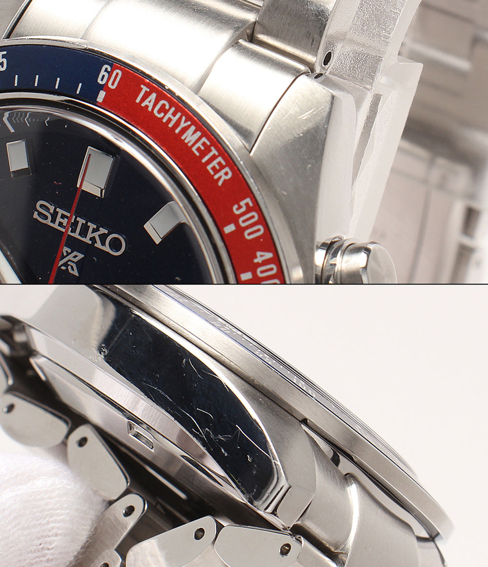 SEIKO 腕時計 プロスペックス スピードタイマー ソーラー ネイビー V192-0AH0 メンズ セイコー