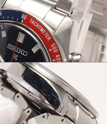 SEIKO 腕時計 プロスペックス スピードタイマー ソーラー ネイビー V192-0AH0 メンズ セイコー
