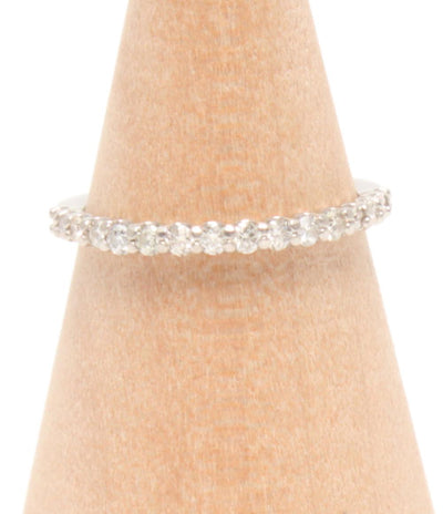 美品 リング 指輪 Pt900 ダイヤ 0.30ct ハーフエタニティ レディース SIZE 10号