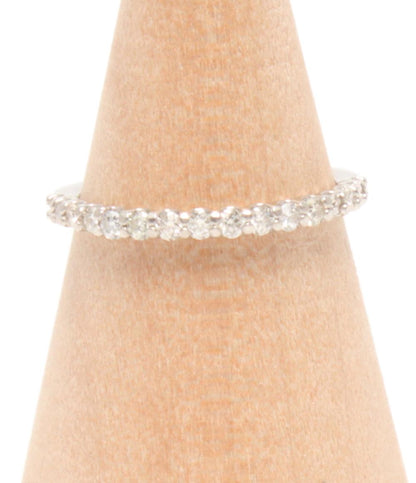 美品 リング 指輪 Pt900 ダイヤ 0.30ct ハーフエタニティ レディース SIZE 10号