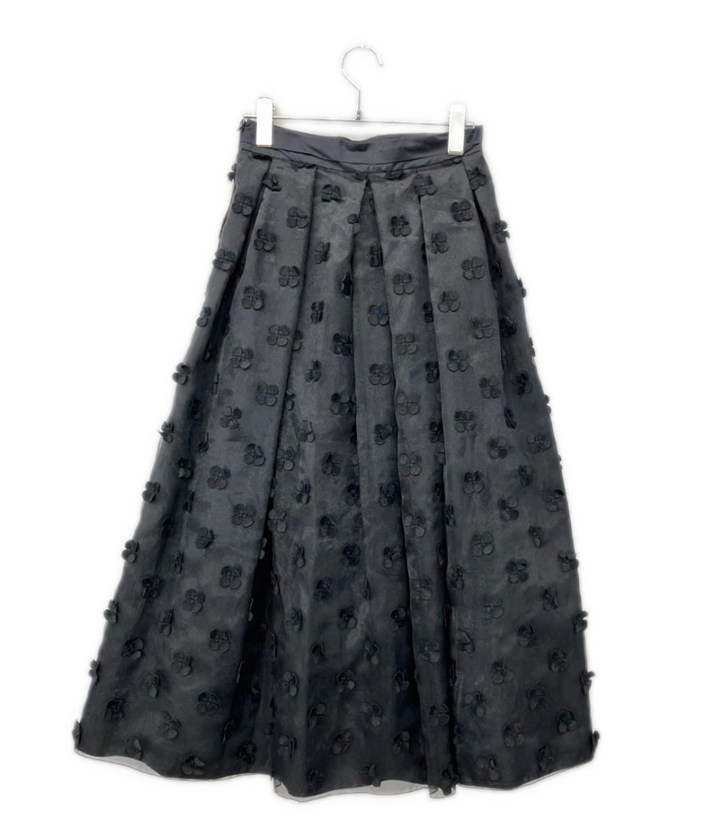 IENA LA BOUCLE フラワー タックスカート ロング レディース SIZE 36 (XS) イエナ ラ ブークル