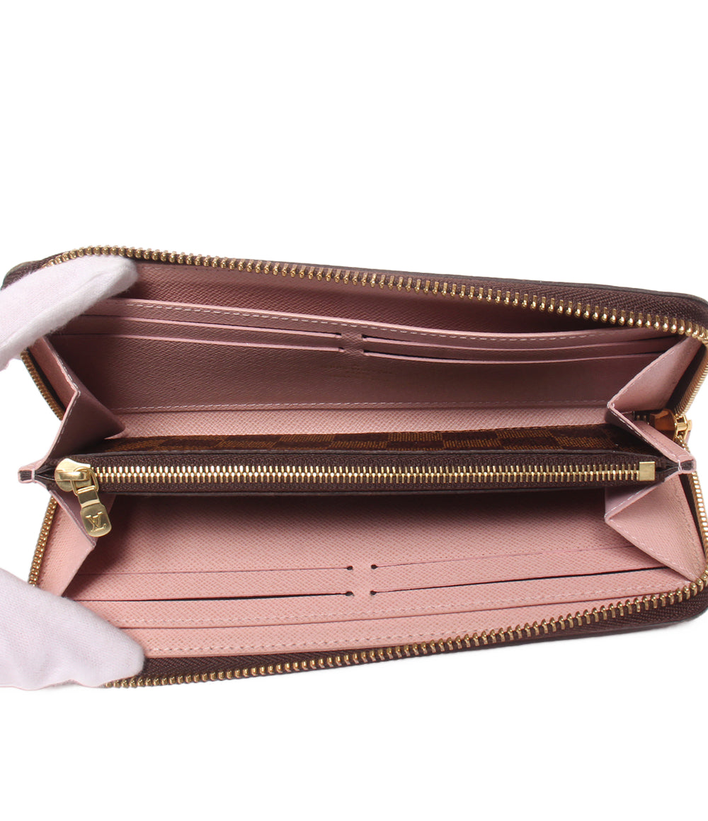 LOUIS VUITTON ラウンドファスナー長財布 ポルトフォイユ クレマンス ダミエ エベヌ N41626 レディース ルイ・ヴィトン