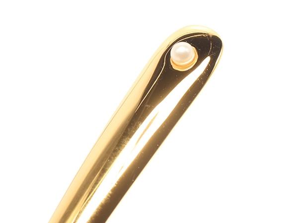 美品 ミキモトインターナショナル スプーン 5点セット ゴールド パール付 MIKIMOTO internationl