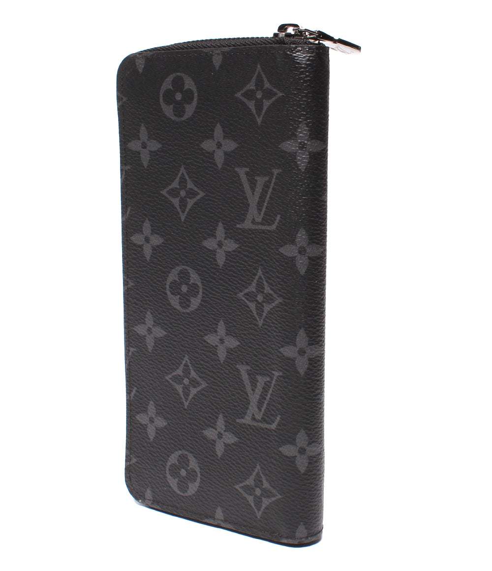 美品 LOUIS VUITTON ラウンドファスナー長財布 ジッピーウォレット・ヴェルティカル モノグラム・エクリプス M62295 メンズ ルイ・ヴィトン