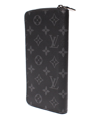 美品 LOUIS VUITTON ラウンドファスナー長財布 ジッピーウォレット・ヴェルティカル モノグラム・エクリプス M62295 メンズ ルイ・ヴィトン