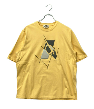 HERMES 半袖Tシャツ Etrier en Fragments T-SHIRT メンズ SIZE M エルメス