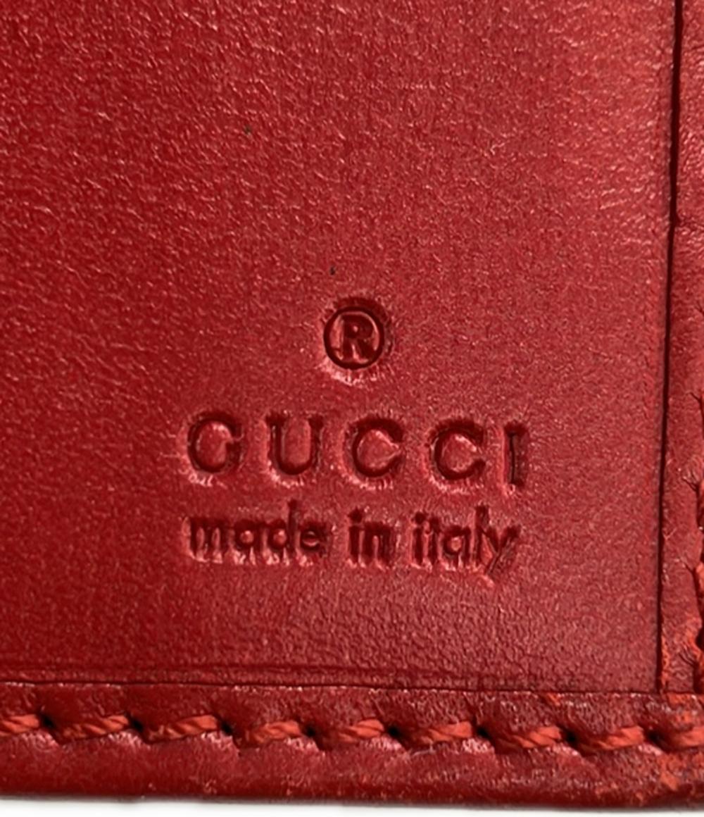 GUCCI ダブルホック 二つ折り長財布 エナメル グッチシマ 203550 0959 レディース グッチ