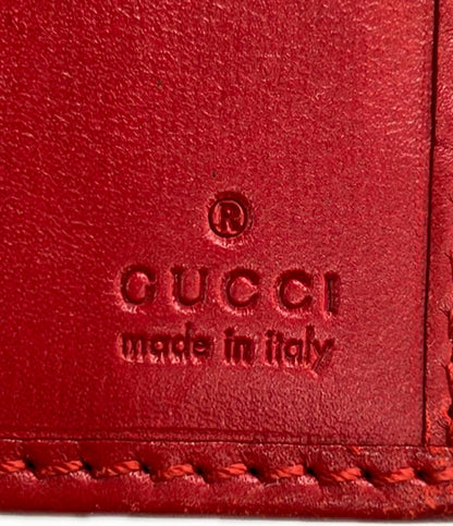 GUCCI ダブルホック 二つ折り長財布 エナメル グッチシマ 203550 0959 レディース グッチ