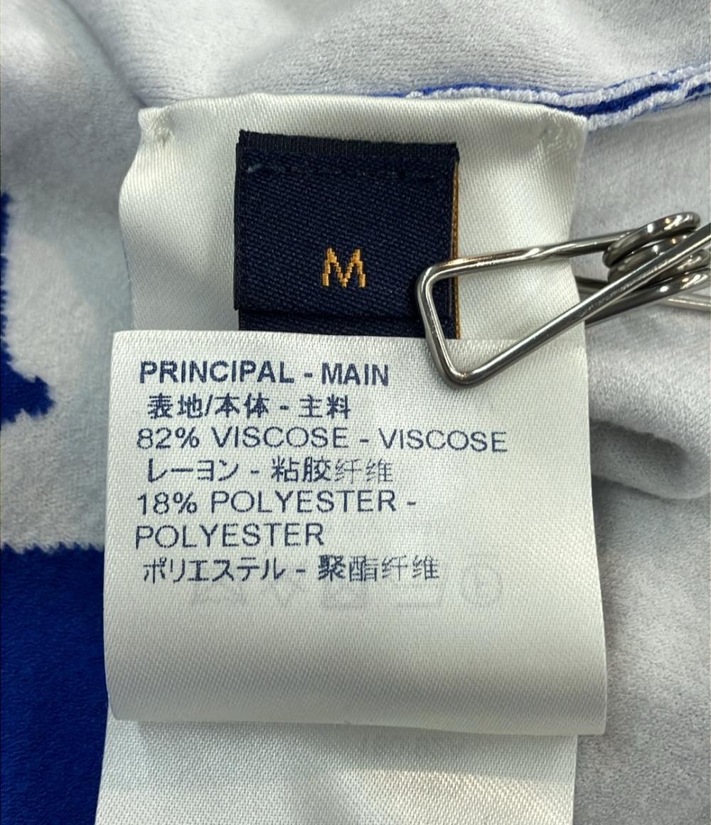 訳あり LOUIS VUITTON 長袖ニット LV スクリブルインターシャ クルーネックニット RM201 TZC HIN81W メンズ SIZE M ルイ・ヴィトン