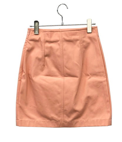 美品 HERMES メタルモチーフバックルショートスカート 2H0313DO レディース SIZE 34 (S) エルメス
