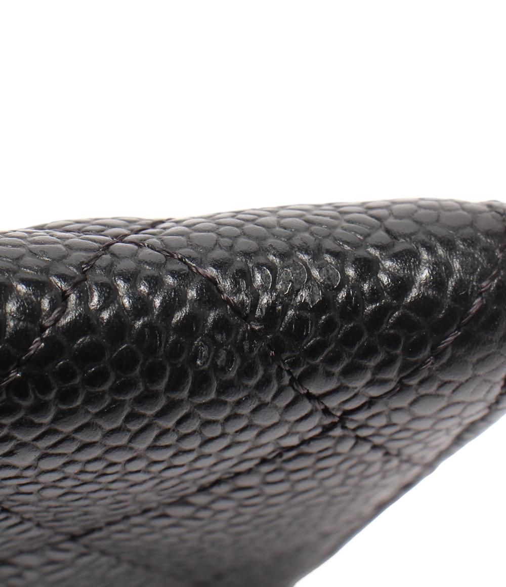 カードケース シャネル マトラッセ CHANEL ゴールド金具 キャビア