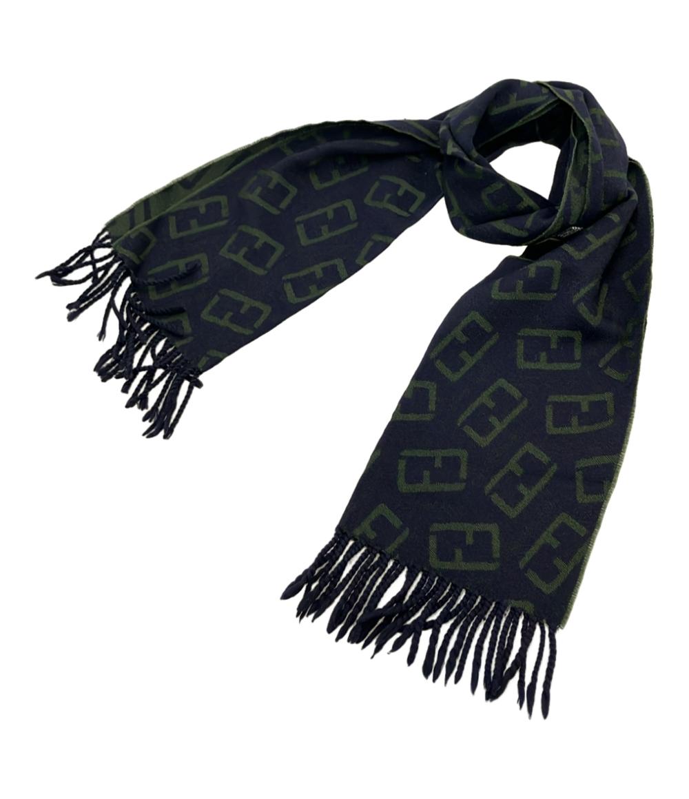 FENDI マフラー ウール100% ズッカ柄 z773823 ユニセックス フェンディ