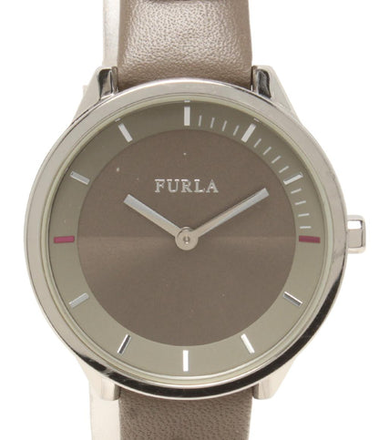 美品 Furla 腕時計 クオーツ ブラウン系 レディース フルラ