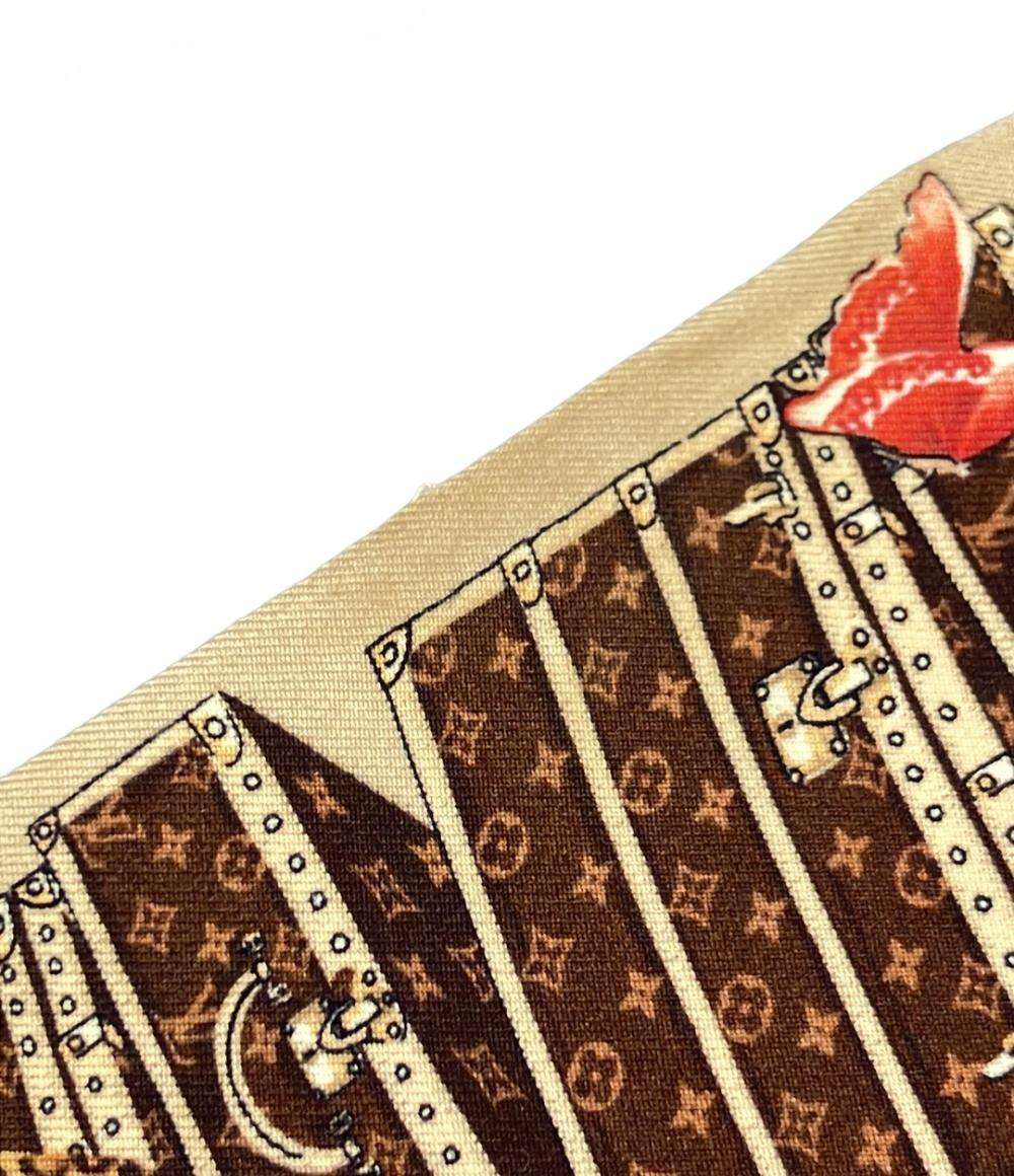 LOUIS VUITTON スカーフ シルク100% バンドー ヴォワイヤージュ エクストラ オルディネール M73855 レディース ルイ・ヴィトン