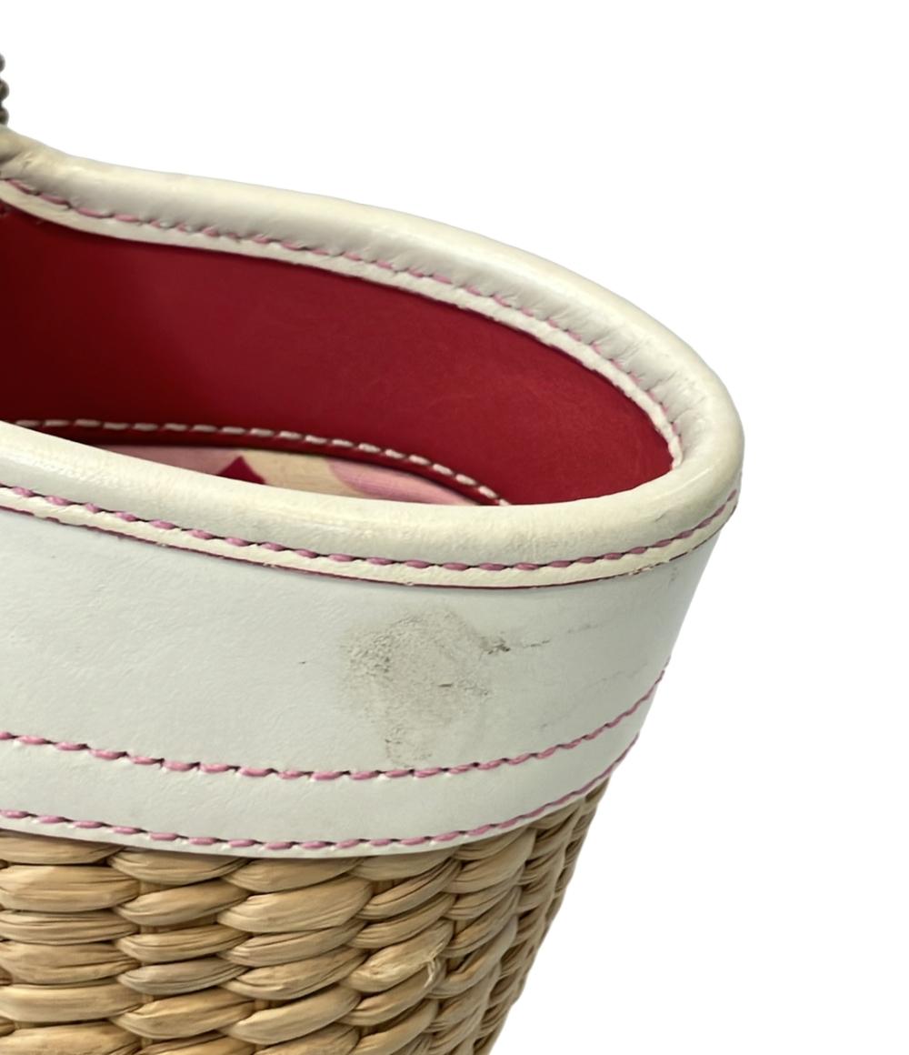 コーチ ハンドバッグ カゴバッグ ストローバッグ バタフライ 6270 レディース COACH