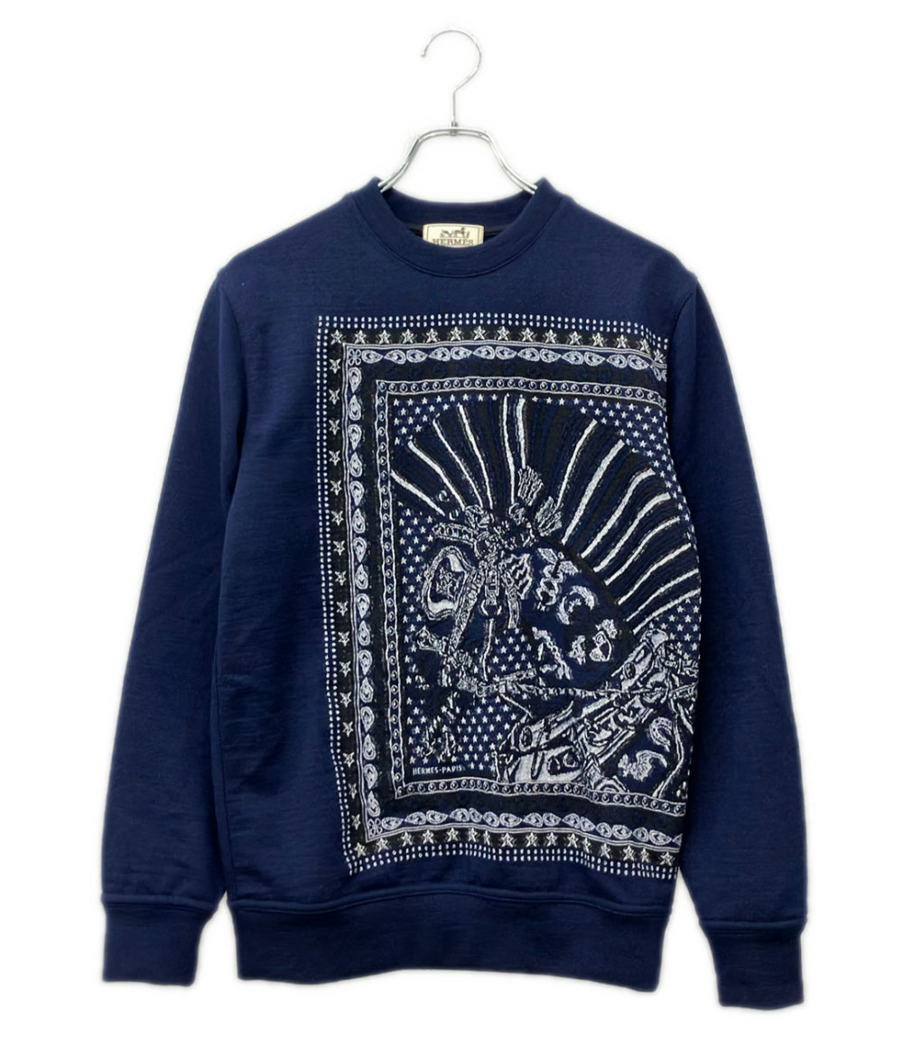 HERMES 長袖 シュヴァルパンクバンダナ ニット H467880HA メンズ レディース SIZE XXS エルメス