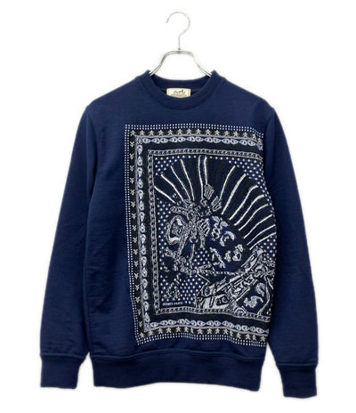 HERMES 長袖 シュヴァルパンクバンダナ ニット H467880HA メンズ レディース SIZE XXS エルメス