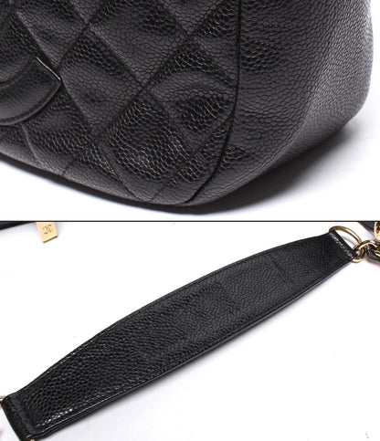CHANEL チェーンショルダーバッグ ワンショルダー 肩掛け ゴールド金具 キャビアスキン マトラッセ A20993 レディース シャネル