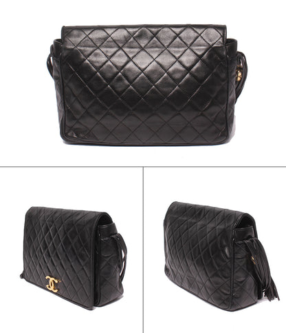 CHANEL ショルダーバッグ 斜め掛け ゴールド金具 0番台 レディース シャネル