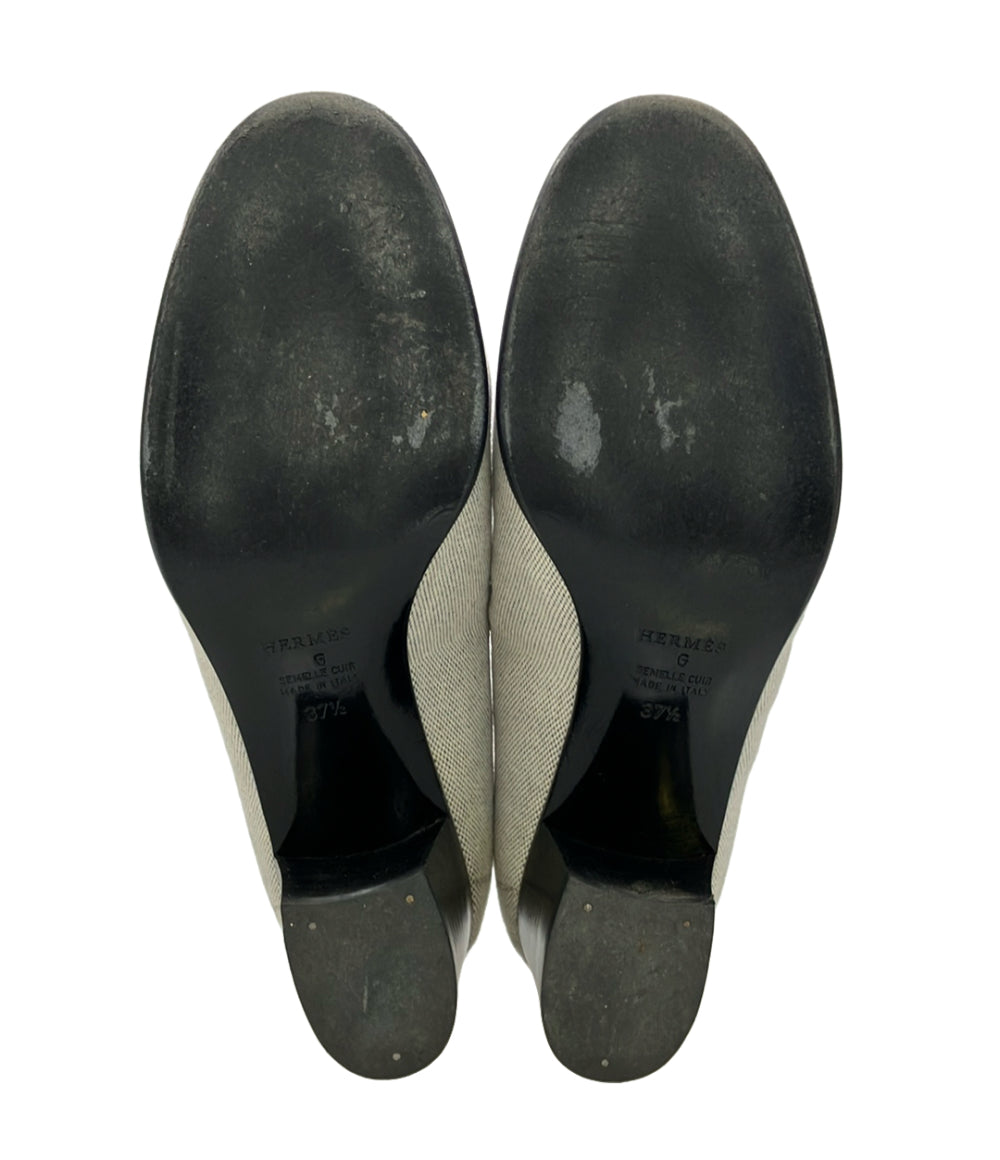 HERMES コンスタンス キャンバス ローファー レディース SIZE 37.5 (25cm) エルメス