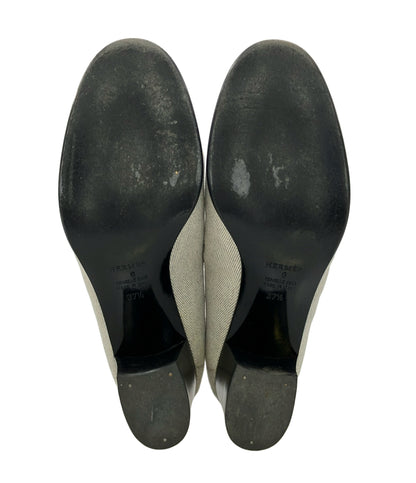 HERMES コンスタンス キャンバス ローファー レディース SIZE 37.5 (25cm) エルメス