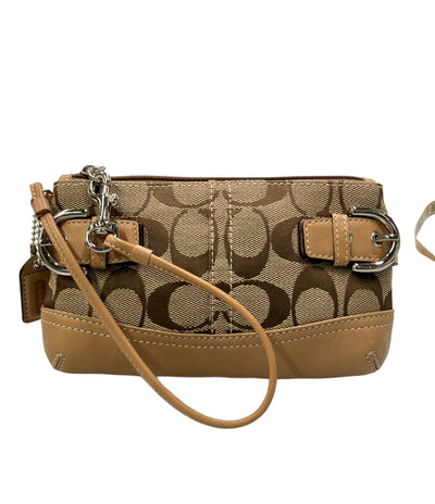美品 COACH ポーチ アクセサリーポーチ シグネチャー レディース コーチ
