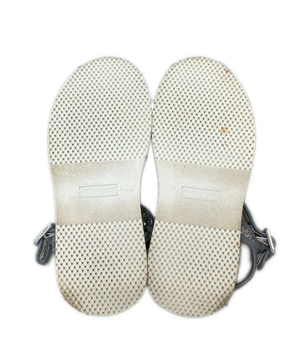 Miu Miu グリッター プラットフォームサンダル レディース SIZE 34 (22cm) ミュウ ミュウ