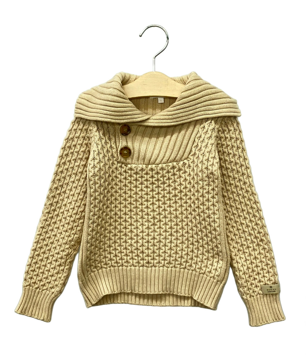 美品 GUCCI ショールカラーニット キッズ SIZE 4 (100) グッチ