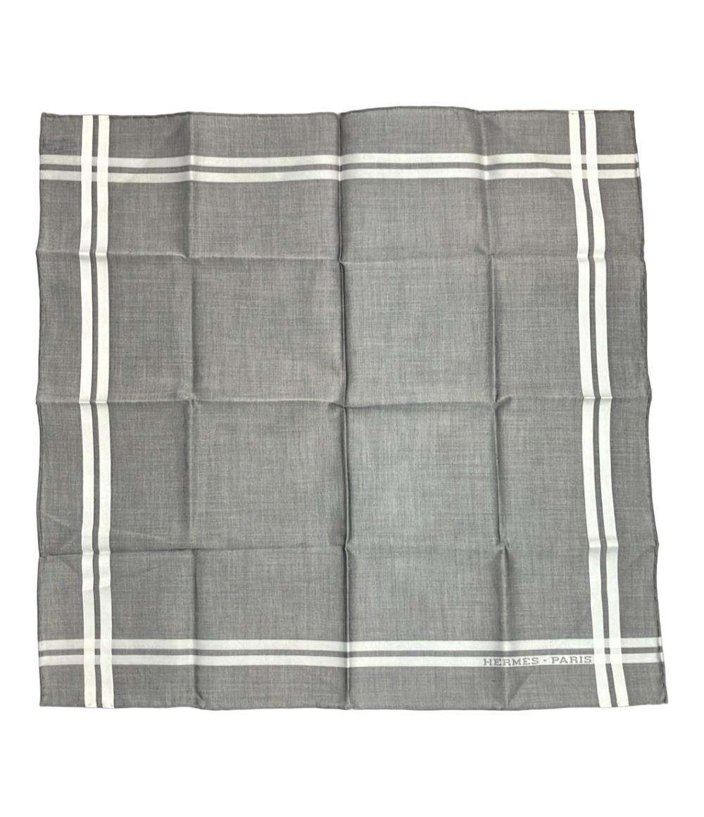 美品 HERMES ハンカチ コットン 100% ユニセックス エルメス