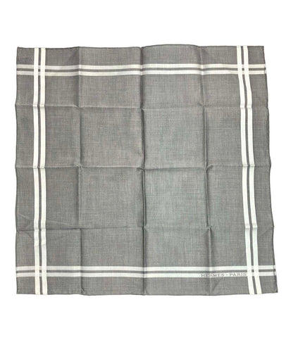 美品 HERMES ハンカチ コットン 100% ユニセックス エルメス