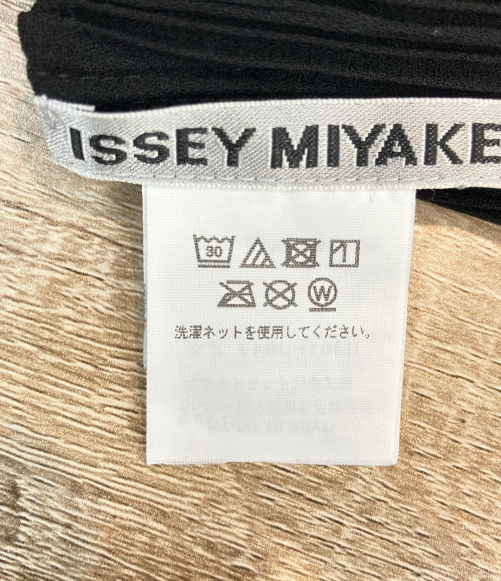 ISSEY MIYAKE 半袖シャツ ブラウス HATCHING PLEATS IM61FJ647 レディース SIZE 2 (M) イッセイミヤケ