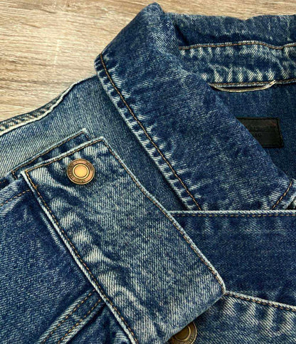 SAINT LAURENT デニムジャケット 2017AW ヴィンテージ加工 フラミンゴ 587541 メンズ SIZE XL サンローラン