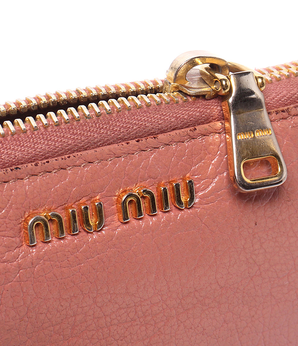 Miu Miu ラウンドファスナー長財布 5M0506 レディース ミュウ ミュウ