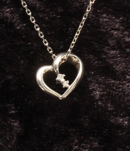 ザ・キッス ネックレス SV SV950 ダイヤ ハートモチーフ レディース THE KISS