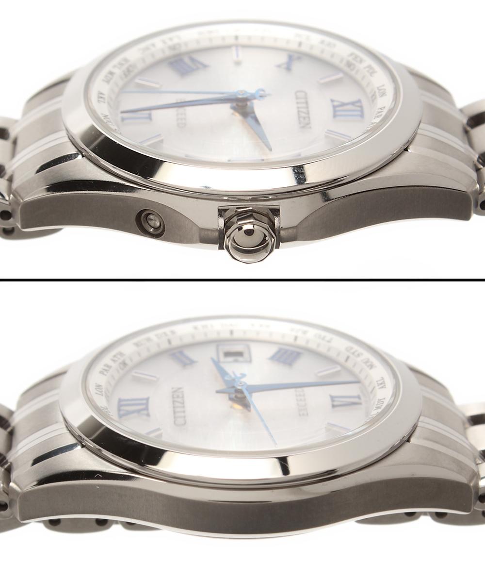 美品 CITIZEN 腕時計 エクシード EXCEED ソーラー シルバー H246-A1BPB02 レディース シチズン