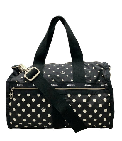 美品 LeSportsac ボストンバッグ ショルダーバッグ 2WAY 斜め掛け ナイロン レディース レスポートサック