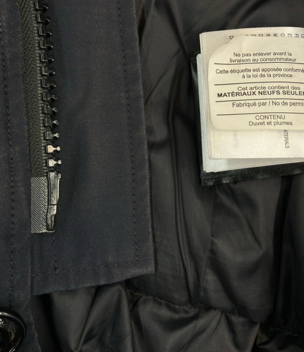 CANADA GOOSE ダウンコート BLACK LABEL ファー付き フロントボタン ダブルジップ CHATEAU PARKA 3426MB メンズ SIZE XS カナダグース