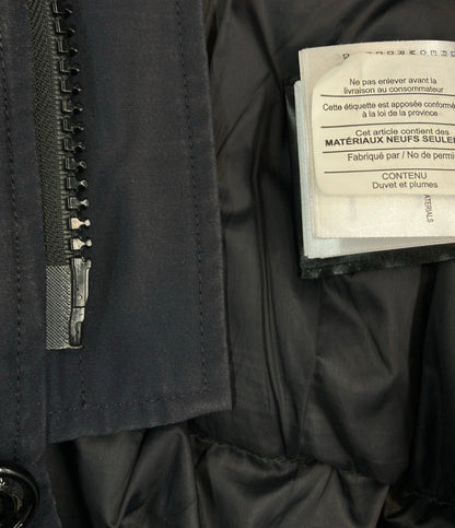 CANADA GOOSE ダウンコート BLACK LABEL ファー付き フロントボタン ダブルジップ CHATEAU PARKA 3426MB メンズ SIZE XS カナダグース