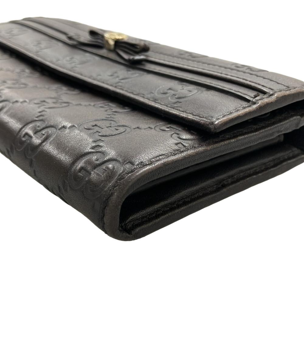 GUCCI 二つ折り長財布 インターロッキング グッチシマ 256998 2091 レディース グッチ