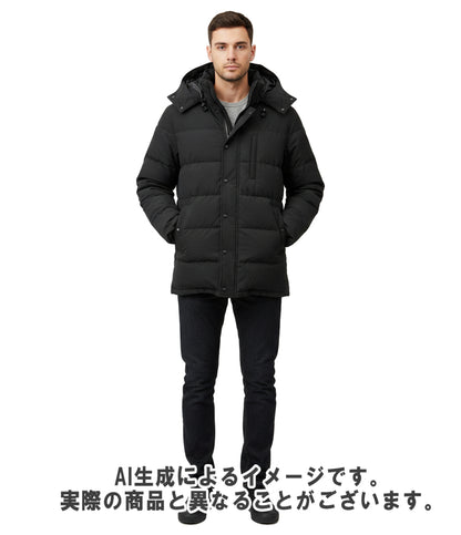 CANADA GOOSE ダウンジャケット Carson Parka スナップボタン ダブルジップ メンズ SIZE M カナダグース