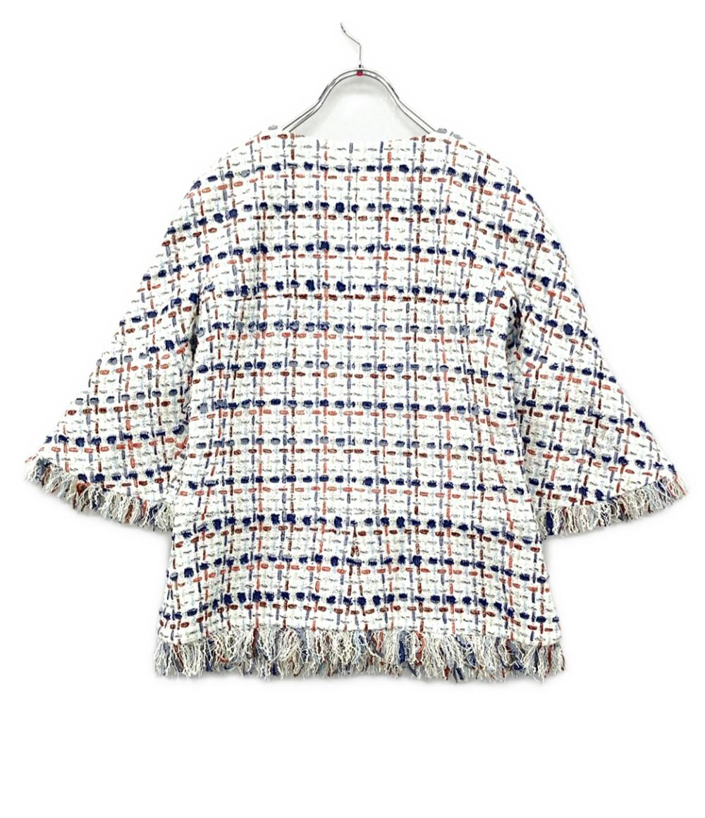 シャネル ノーカラーツイードジャケット P58330V44229 レディース SIZE 36 (S) CHANEL